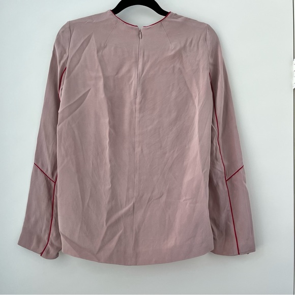 Stella McCartney silk blush pink top blouse long sleeves 36 - Picture 6 of 10